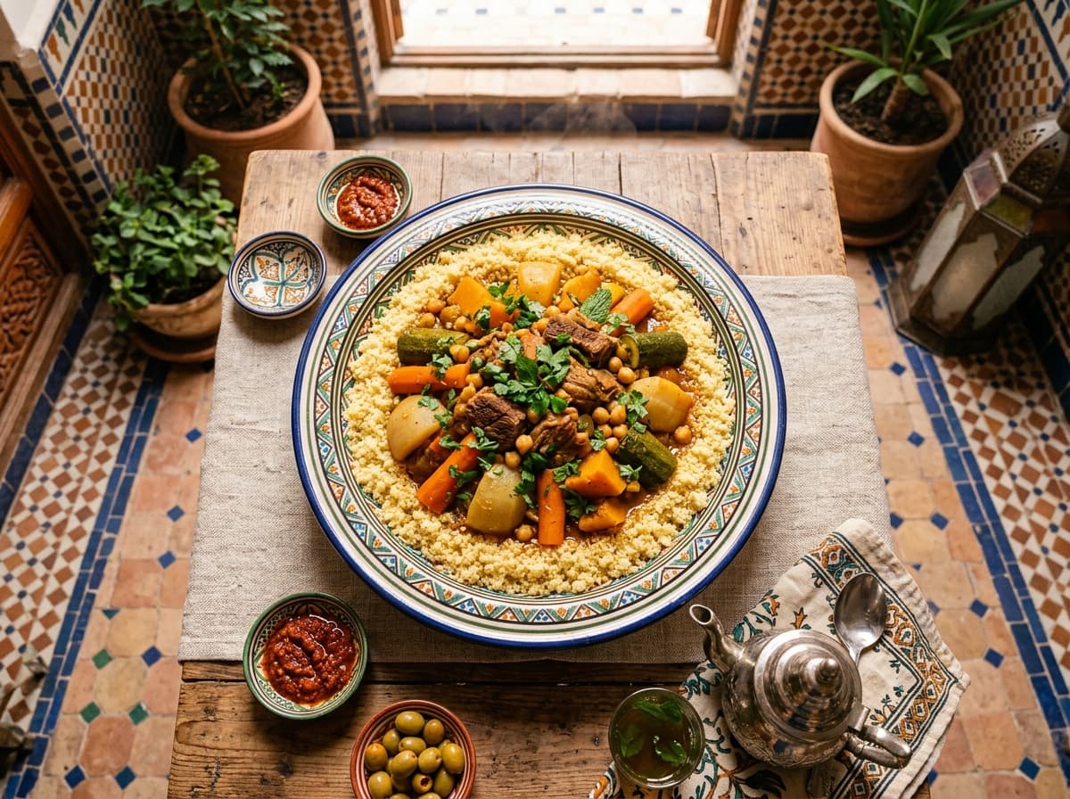 Couscous aux Sept Légumes