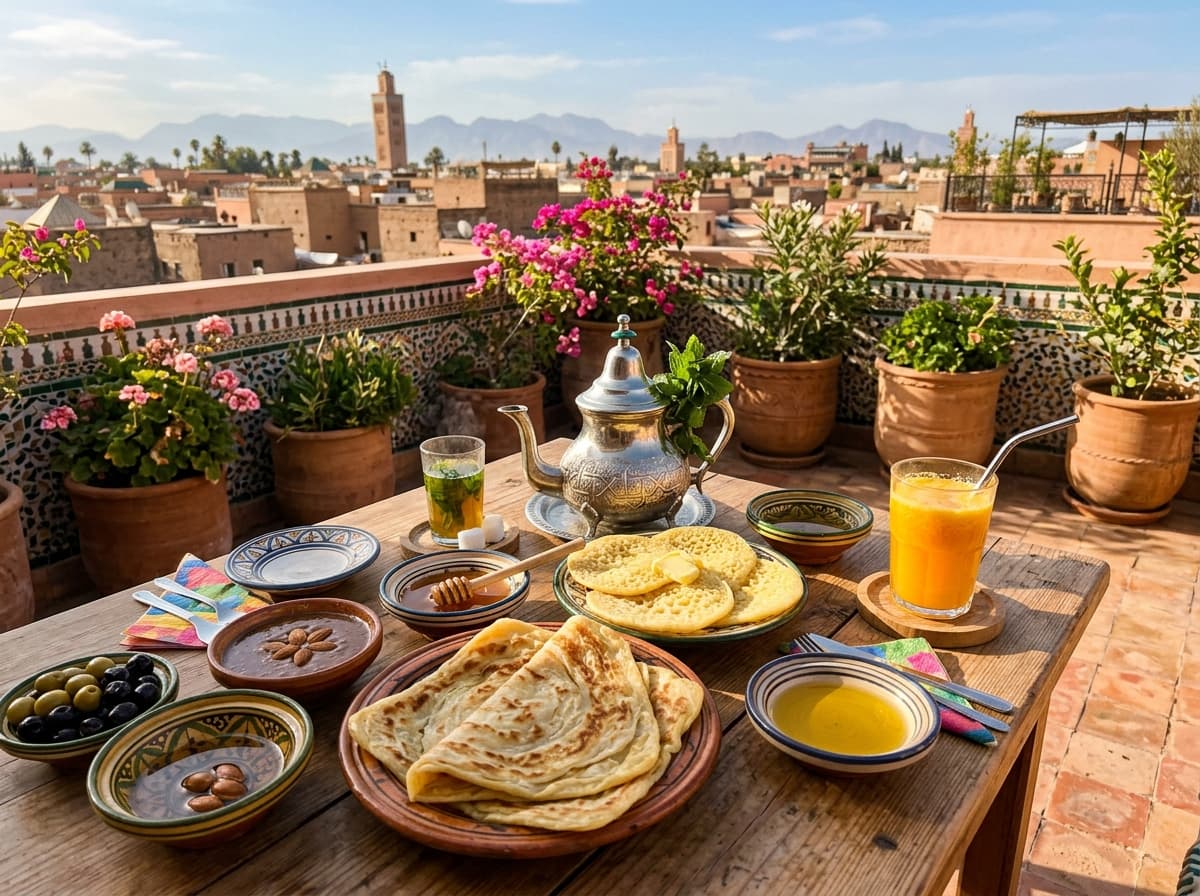 Petit-déjeuner Marocain Fait Maison